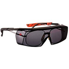 NoCry 틴티드 Over-Spec 보안경 - 와 Anti-Scratch 광각 Lenses 조절가능 A, 단일상품