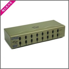 QAY169704매트릭스 모니터 분배기-2:8-VGA-오디오 VX-8208F 윈정보 미지원, 단일색상
