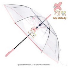 산리오 시나모롤 마이멜로디 쿠로미 폼폼푸린 헬로키티 포차코 캐릭터 투명 우산 자동우산 여자 장우산 살길이 60cm