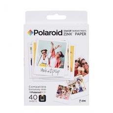 [해외] Zink microcrystalline inkless 인화지 폴라로이드 팝 인화지 용 3.5*4.25 인치, 40 sheets