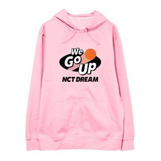 굿씽브라보 NCTDREAM 시합에 참가함 WEGOUP 주변 응원함 같은스타일 후드티셔츠 기모 융 와이드 루즈핏, S, 후드 핑크 얇은