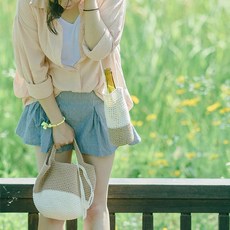 [DIY] 미스티코티타 심플 토트백 클래시 SIMPLE TOTE BAG CLASSY- 에스테렐실 패키지도안 실 뜨개질, 상세설명 참조, 에쉬그레이