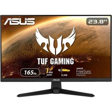 ASUS VG248QG 24인치 G-SYNC 게이밍 모니터 165Hz 1080p 0.5ms DP HDMI DVI 포함 아이케어 블랙, 23.8" IPS 1ms 165Hz FreeSync P