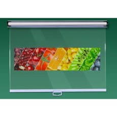 쇼케이스 롤스크린 마트 커튼 슈퍼마켓 카바 진열장 냉장, 19.투명+ 흰색 스트립 커튼 핸들