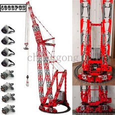 호환레고브릭 중국블럭 테크닉 닌자고 MOC-77733 Mammoet PTC-200-DS 링 크레인 RC DIY 리모컨 빌딩 블록, 한개옵션1, 02 with remote control