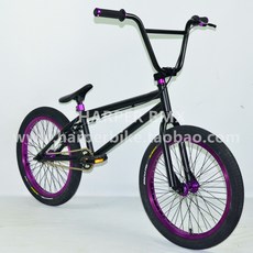 20인치 BMX 퍼포먼스 스턴트 자전거, 블랙 배색 퍼플