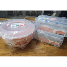 락앤락 수박통 원형 8L + 사각 3.4L x 2p 세트, 14.8L, 5개