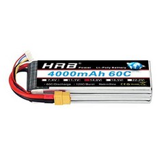 HRB 4S Lipo 배터리 14.8V 4000mAh 60C XT60 커넥터 RC Truggy Truck Multirotors Hexacopter Octacopters, One Color_One Size, One Color_One Size, One Color