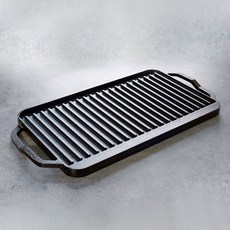 롯지 셰프컬렉션 셰프 양면 그릴 그리들 19.5x10인치, 상세설명 참조, 없음