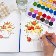 그림초보 재밌는 디저트 일러스트 컬러링북 색칠공부도안 어른색칠공부