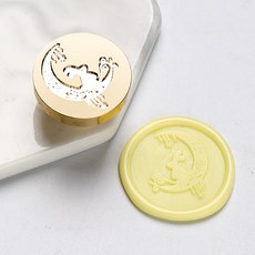 실링왁스 미니 인장 스탬프 실속형 2.5cm 28종, 달토끼, 1개