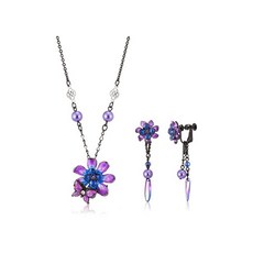 ANNA SUI (안나) [안나수이] 꽃 나비 모티브 목걸이 귀걸이 세트 SAMD0031 XV