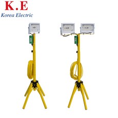 코엘 KE-SLL 1구 2구 35W 50W LED 투광기 투광등 누전차단기 부착형 작업등 야간조명 현장조명 워크라이트, 1개, KE-SLL 1구(LED50W)