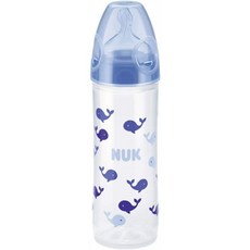 누크 NUK 프리미엄 초이스 슬림 젖병 폴리 프로필렌 고래 250ml 0 개월에서 이어폰하지 말고 마실 가슴에