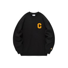 커버낫 긴팔 C 로고 맨투맨 웜블랙 CO2303CR01WB