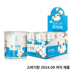 맑은나라 퓨어 면봉 귀이개 200P(24.09까지 제품), 200개입, 12개