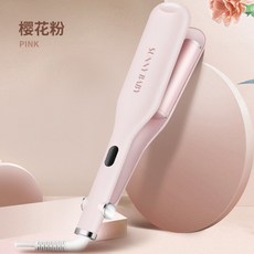 물결펌 여성 컬 스틱 웨이브 스타일 고데기 아이롱 발롱펌 매직기, 본문참고, 옵션 1  선택 = Cherry Blossom Pink