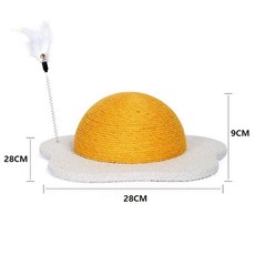 고양이스크래쳐 발톱보호 내마모성 원형 냥이 긁기보드sb, S 28-28-9CM, 1개