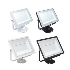 씨티오 LED 사각 투광기 50W 100W 흑색 백색 6500K, 투광기 파이프 -자 70cm 흑색, 1개