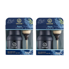 grasse방향제 불스원 그라스 디퓨져블루 100ml 차량용방향제 블루아쿠아 2개