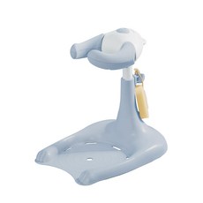 폴레드 허그베어 입식 아기비데 욕조 샤워 목욕핸들 기저귀갈이대 4color, 1개, 블루