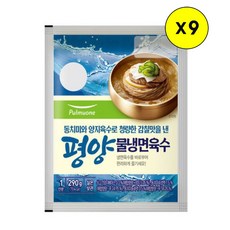 풀무원 평양물냉면육수1인분x9개, 290g, 9개