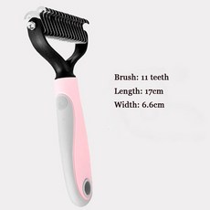 애완 동물 안전 Dematting 빗 Dematting 부드럽게 효율적인 개 손질 긴 머리 고양이 브러시 동물 헤어 브러시 애완 동물 강아지 액세서리, 02 PINK S, 핑크 S