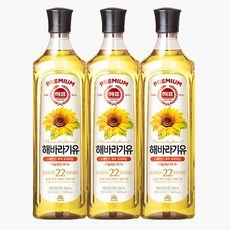 사조해표 프리미엄 해바라기유900ml x 2병(유통기한 2024년 5-6월), 단일, 900ml