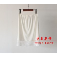 레이스스커트 봄여름 여성패션 모달 노출방지 속치마 반신 이너스커트 코디하기쉬운 레이스 불투명 내부착용 짧은치마
