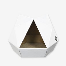  스크래쳐수직형삼줄 생활방수 박스형 애완동물 심플한 화이트 