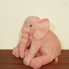 귀여운 코끼리 수면 애착 반려 인형 집들이 기념일 선물, 핑크