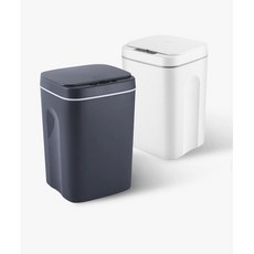 자동쓰레기통 가정용 화장실 냄새차단 스마트 자동센서 휴지통, 그레이