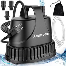 수족관 물 테이블 폭포 어항 수경 재배용 7피트 전원 코드 800GPH 잠수식 워터 펌프 40W 분수 섬프 연못 3000L H, 40W-800GPH-NET, 1개