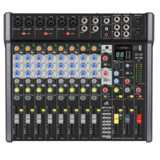 GNS GFX12 12채널 아나로그 오디오믹서 USB/MP3/블루투스 팬텀파워 지원/홈레코딩 오디오인터페이스