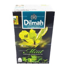 Dilmah Mint Flavored Ceylon Black Tea (30g) 딜마 민트맛 실론 홍차 (30g), 30g, 1개