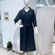 )안지크(23S/S)테일러드카라 폴리원피스 (AH2OP1200)