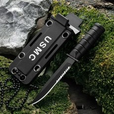 군용나이프 스테인레스 스틸 미니 야외 나이프 캠핑 서바이벌 체인 다목적 휴대용 신제품, [01] mini knife, 1개
