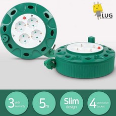 도리파이 신형 멀티릴선 5M 1.0SQ 코드 코드릴 케이블박스 전기연장선 릴선, 1, 1