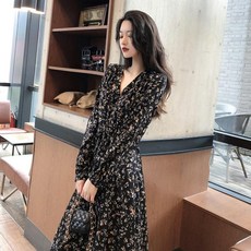 고고바이히어로 원피스 일찍이 봄옷 산들바람 점프슈트 프렌치시크 리시안시스 롱 및 복사뼈 여성의류