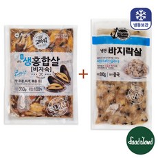 냉동 생 바지락살 300g + 생 홍합살 300g, 2개