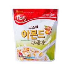  포스트 고소한 아몬드 후레이크 시리얼, 1kg, 3개 