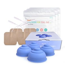 디웰 저주파 패드 흡착컵 1박스 핀타입 중형 3팩 세트, 3개