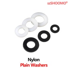 일반 고무 와셔 나일론 개스킷 두꺼운 절연 플랫 부드러운 플라스틱 나사 M3 M20, 65 M10x20x1(20Pcs)_02 Black, 20개
