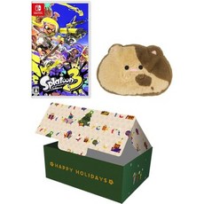 일본직발송 1. 닌텐도 【피크민 오리지널 디자인 선물 BOX들이】스플라툰 3 -SWITCH SPLATOON3 쿠션 코저, One Size, One Color