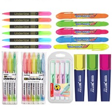 상세페이지참조 오피스네오/형광펜 모음/고체형광펜/양면형광펜/5색, 26-6)프릭라이트or파스텔/오렌D500226X10개