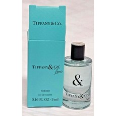 Tiffany & Co. 1 연예인 향수 티파니 러브 포 히엠 오 드 뚜왈렛 쾰른 스플래시 향 .16oz 미니 박스