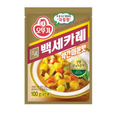 오뚜기 백세 카레 약간매운맛, 100g x 5개