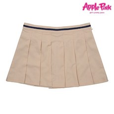 애플핑크 띠포인트 플리츠 스커트