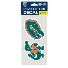Wincraft NCAA 플로리다 대학교 퍼펙트 컷 데칼 (2개 세트) 10.2cm x 10.2cm, 2개