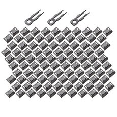 USB 포트락 잠금장치 키3 잠금알100개 블랙, 100개